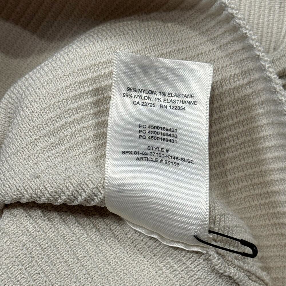 Aritzia Babaton Sculpt Ribbed Knit Strapless Tube Top Beige Small - Picture 5 of 8